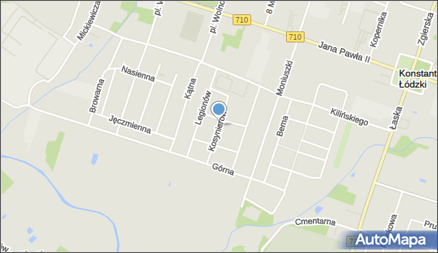 Konstantynów Łódzki, Kosynierów, mapa Konstantynów Łódzki