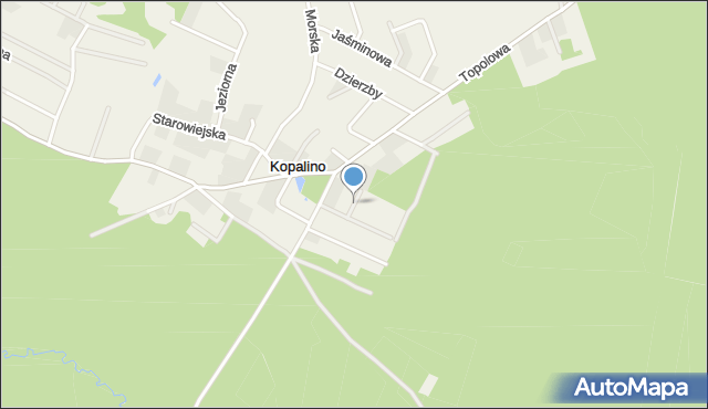 Kopalino, Konwaliowa, mapa Kopalino