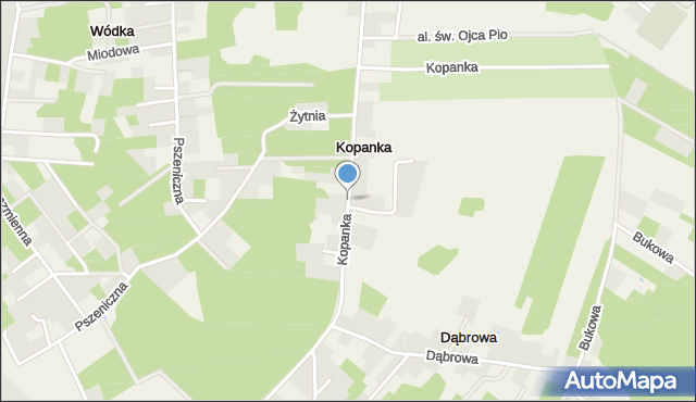 Kopanka gmina Nowosolna, Kopanka, mapa Kopanka gmina Nowosolna
