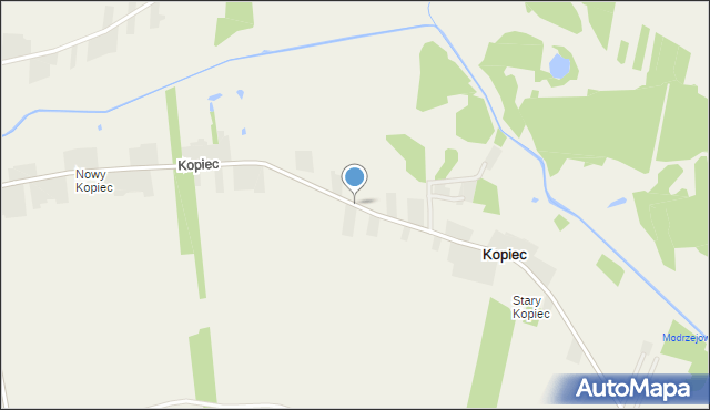 Kopiec gmina Kazanów, Kopiec, mapa Kopiec gmina Kazanów