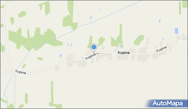 Kopina gmina Cyców, Kopina, mapa Kopina gmina Cyców