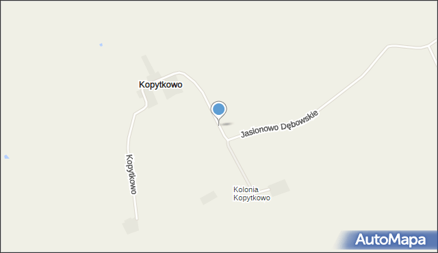 Kopytkowo gmina Sztabin, Kopytkowo, mapa Kopytkowo gmina Sztabin