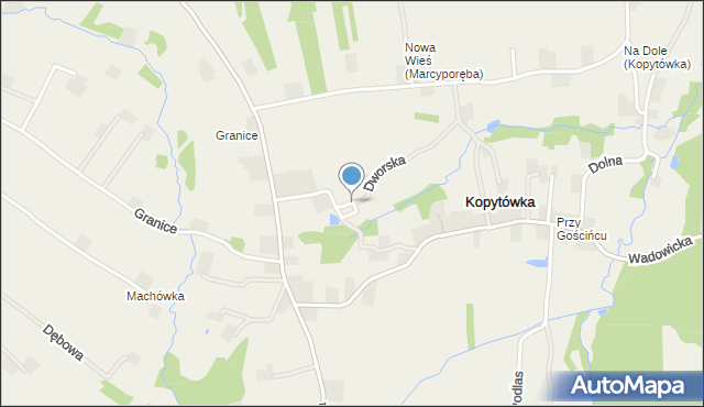 Kopytówka, Kopytówka, mapa Kopytówka