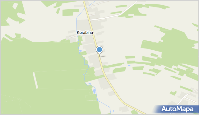 Korabina, Korabina, mapa Korabina