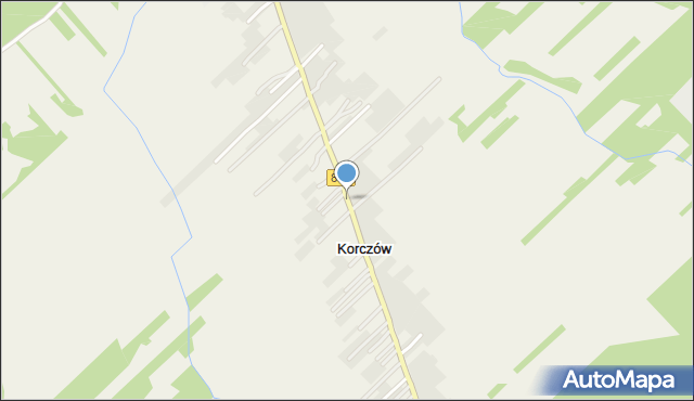 Korczów, Korczów, mapa Korczów