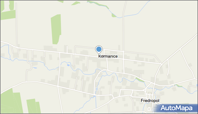 Kormanice, Kormanice, mapa Kormanice