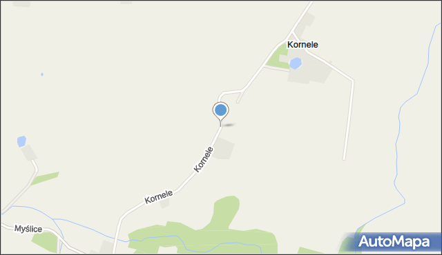 Kornele, Kornele, mapa Kornele