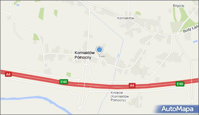 Korniaktów Północny, Korniaktów Północny, mapa Korniaktów Północny