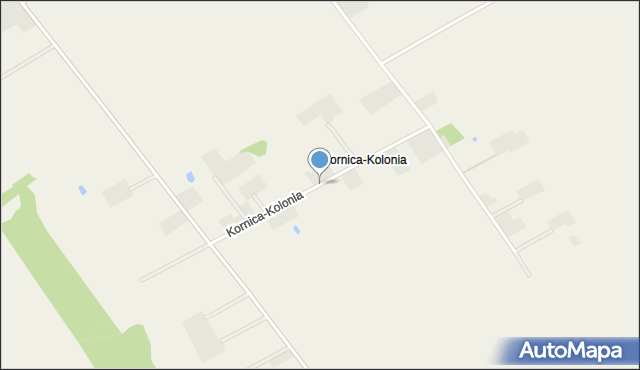 Kornica-Kolonia, Kornica-Kolonia, mapa Kornica-Kolonia