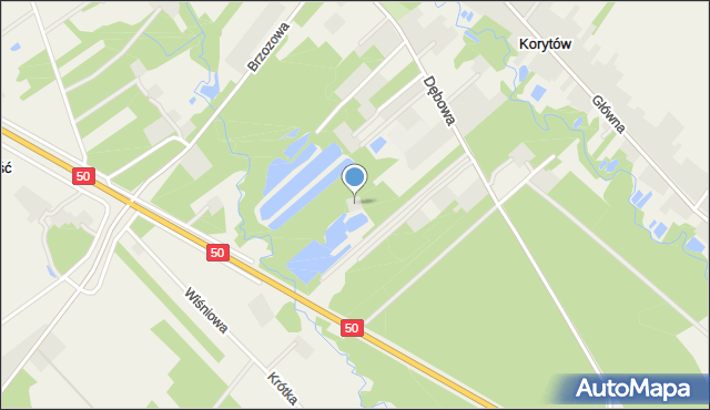 Korytów A, Korytów A, mapa Korytów A