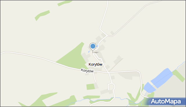 Korytów gmina Kłodzko, Korytów, mapa Korytów gmina Kłodzko