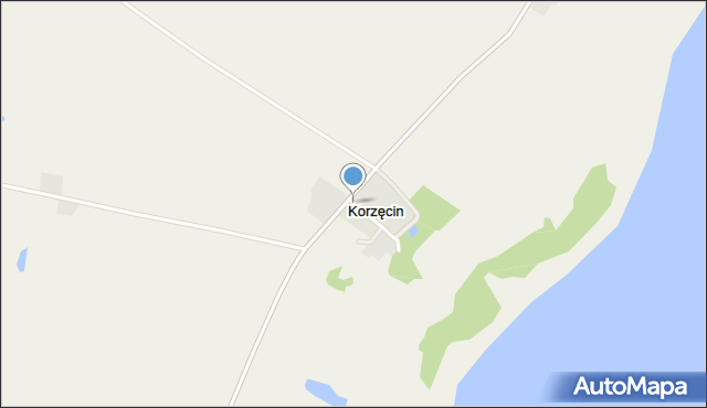 Korzęcin, Korzęcin, mapa Korzęcin