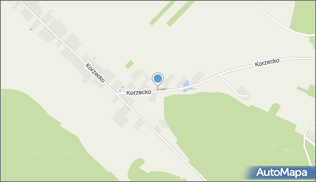 Korzecko, Korzecko, mapa Korzecko