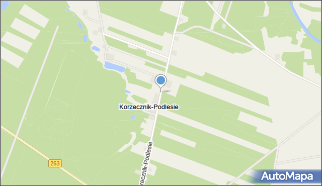 Korzecznik-Podlesie, Korzecznik-Podlesie, mapa Korzecznik-Podlesie