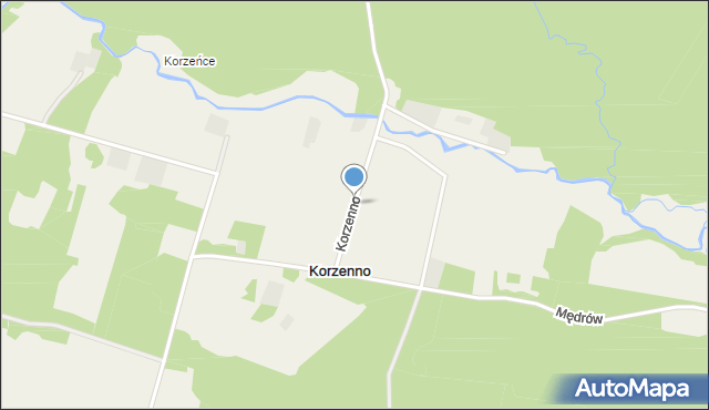 Korzenno, Korzenno, mapa Korzenno