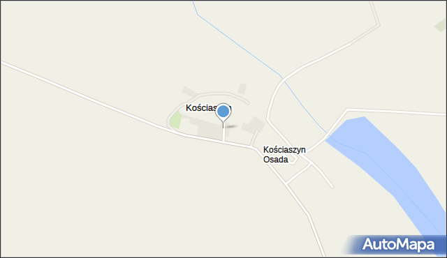 Kościaszyn, Kościaszyn, mapa Kościaszyn