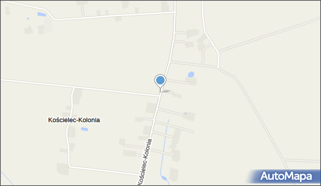 Kościelec-Kolonia, Kościelec-Kolonia, mapa Kościelec-Kolonia