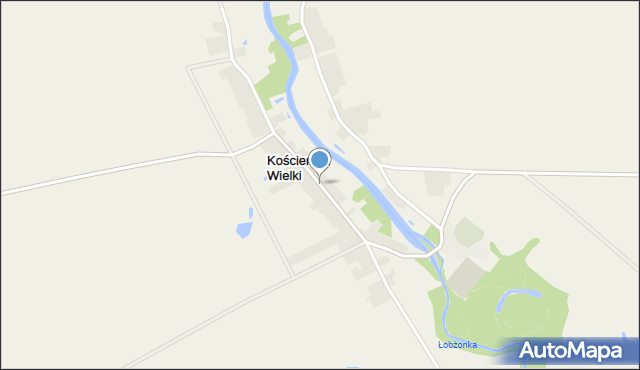 Kościerzyn Wielki, Kościerzyn Wielki, mapa Kościerzyn Wielki