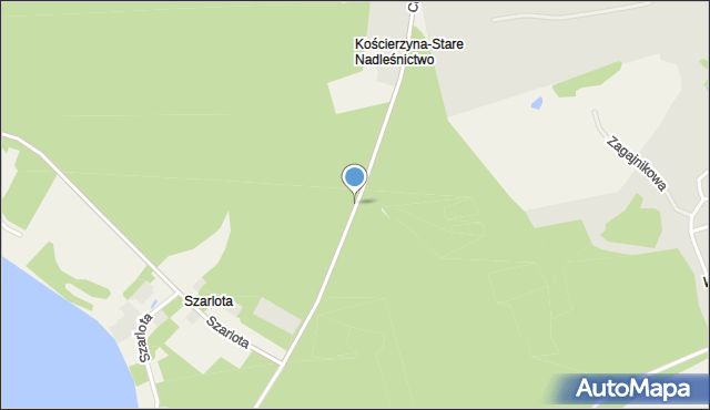 Kościerzyna-Stare Nadleśnictwo, Kościerzyna-Stare Nadleśnictwo, mapa Kościerzyna-Stare Nadleśnictwo