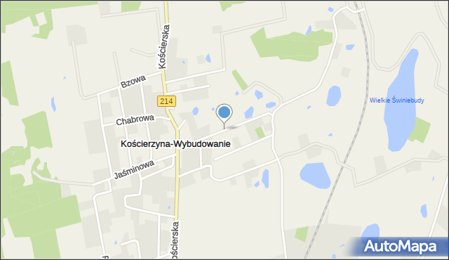 Kościerzyna-Wybudowanie, Kościerzyna-Wybudowanie, mapa Kościerzyna-Wybudowanie