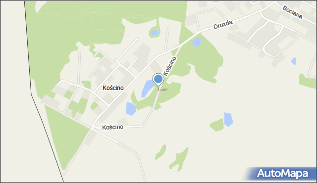 Kościno, Kościno, mapa Kościno