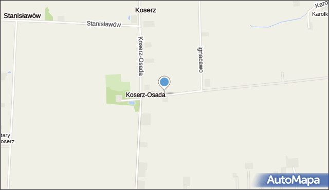 Koserz-Osada, Koserz-Osada, mapa Koserz-Osada