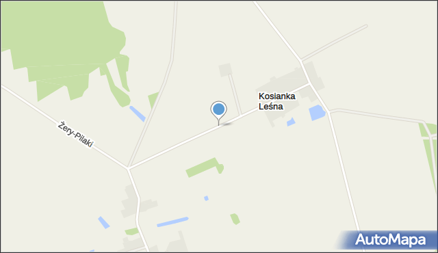 Kosianka Leśna, Kosianka Leśna, mapa Kosianka Leśna