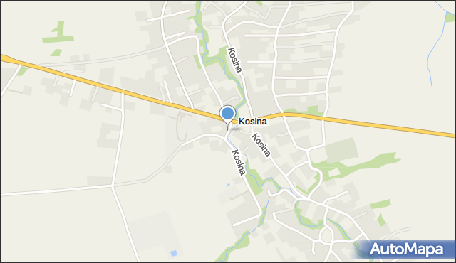 Kosina, Kosina, mapa Kosina