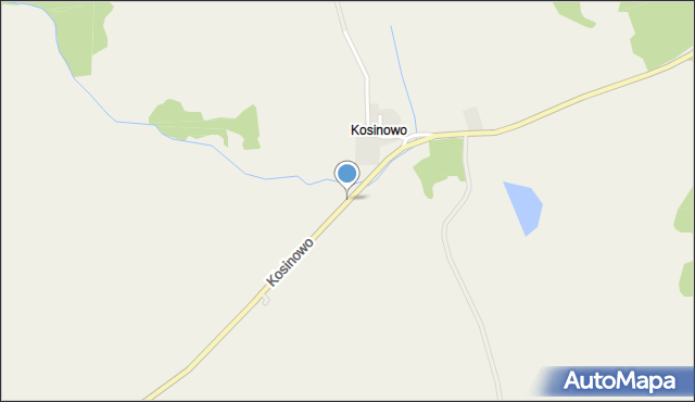 Kosinowo gmina Prostki, Kosinowo, mapa Kosinowo gmina Prostki