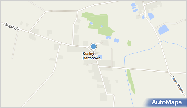 Kosiny Bartosowe, Kosiny Bartosowe, mapa Kosiny Bartosowe