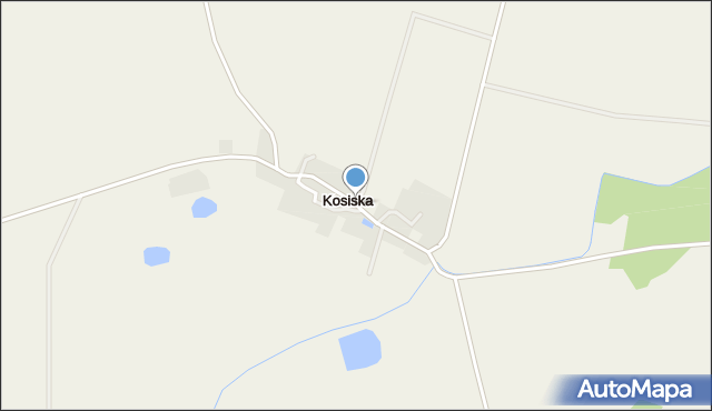 Kosiska gmina Wądroże Wielkie, Kosiska, mapa Kosiska gmina Wądroże Wielkie