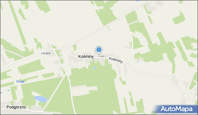 Kośminy, Kośminy, mapa Kośminy