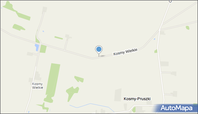 Kosmy-Pruszki, Kosmy Wielkie, mapa Kosmy-Pruszki