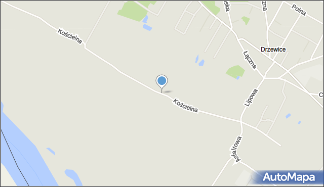 Kostrzyn nad Odrą, Kościelna, mapa Kostrzyn nad Odrą