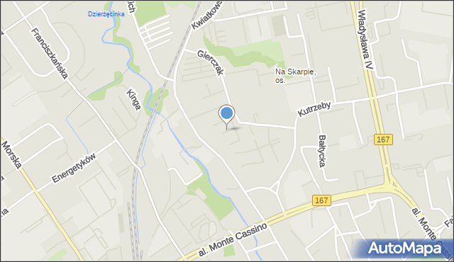 Koszalin, Kościuszkowców, mapa Koszalina