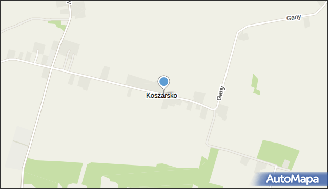 Koszarsko, Koszarsko, mapa Koszarsko