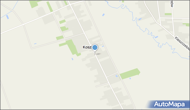 Koszele, Koszele, mapa Koszele