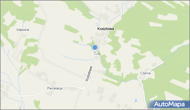 Kosztowa, Kosztowa, mapa Kosztowa