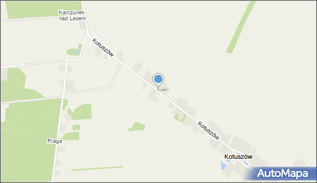 Kotuszów gmina Aleksandrów, Kotuszów, mapa Kotuszów gmina Aleksandrów