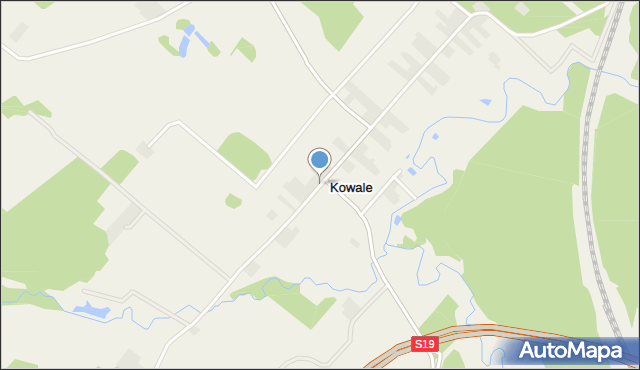 Kowale gmina Kuźnica, Kowale, mapa Kowale gmina Kuźnica