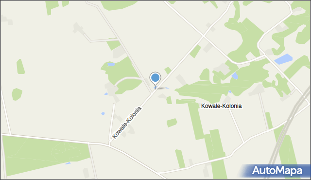 Kowale-Kolonia, Kowale-Kolonia, mapa Kowale-Kolonia