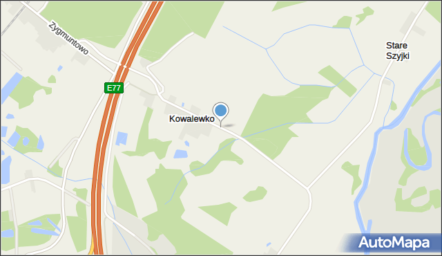 Kowalewko gmina Glinojeck, Kowalewko, mapa Kowalewko gmina Glinojeck