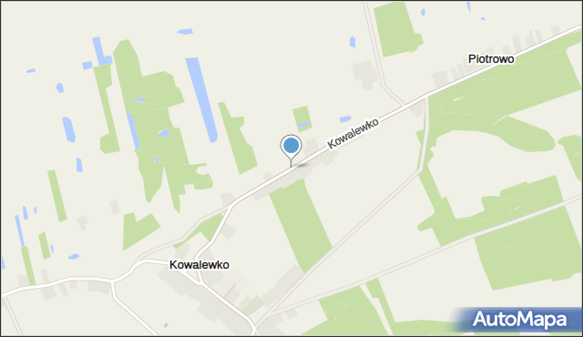 Kowalewko gmina Kcynia, Kowalewko, mapa Kowalewko gmina Kcynia