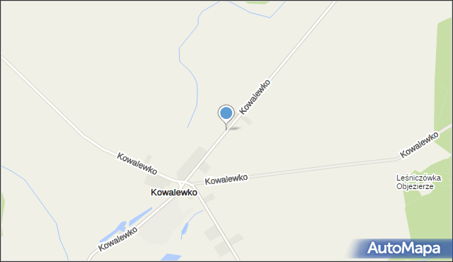 Kowalewko gmina Oborniki, Kowalewko, mapa Kowalewko gmina Oborniki