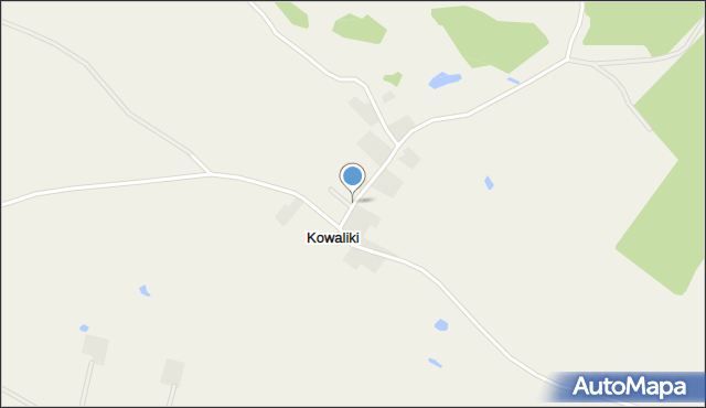 Kowaliki gmina Grodziczno, Kowaliki, mapa Kowaliki gmina Grodziczno