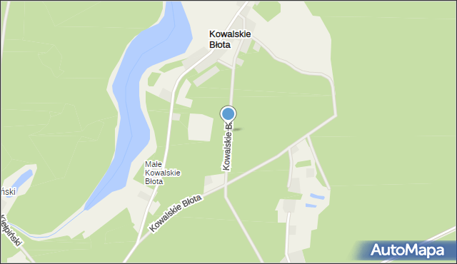 Kowalskie Błota, Kowalskie Błota, mapa Kowalskie Błota