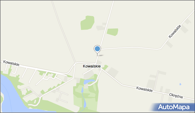 Kowalskie gmina Pobiedziska, Kowalskie, mapa Kowalskie gmina Pobiedziska