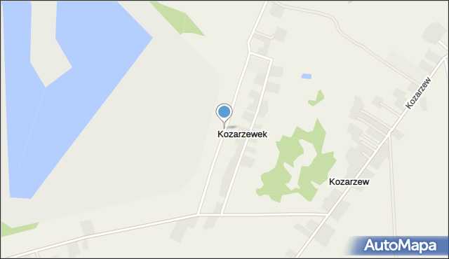 Kozarzewek, Kozarzewek, mapa Kozarzewek