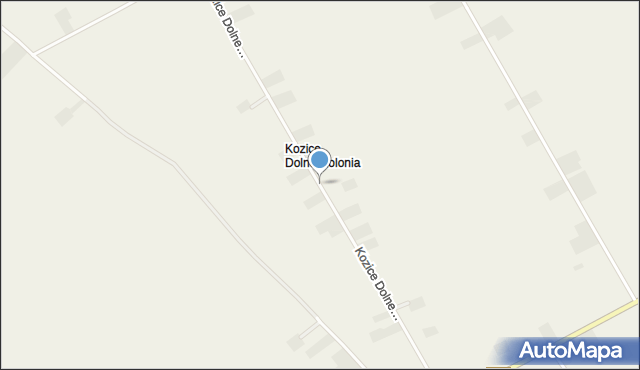 Kozice Dolne-Kolonia, Kozice Dolne-Kolonia, mapa Kozice Dolne-Kolonia