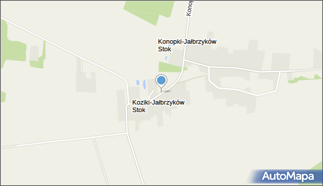 Koziki-Jałbrzyków Stok, Koziki-Jałbrzyków Stok, mapa Koziki-Jałbrzyków Stok